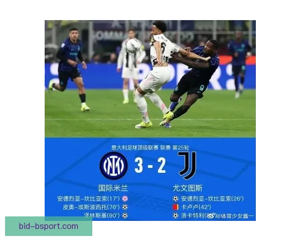 尤文图斯主场鏖战国际米兰最终战成平局